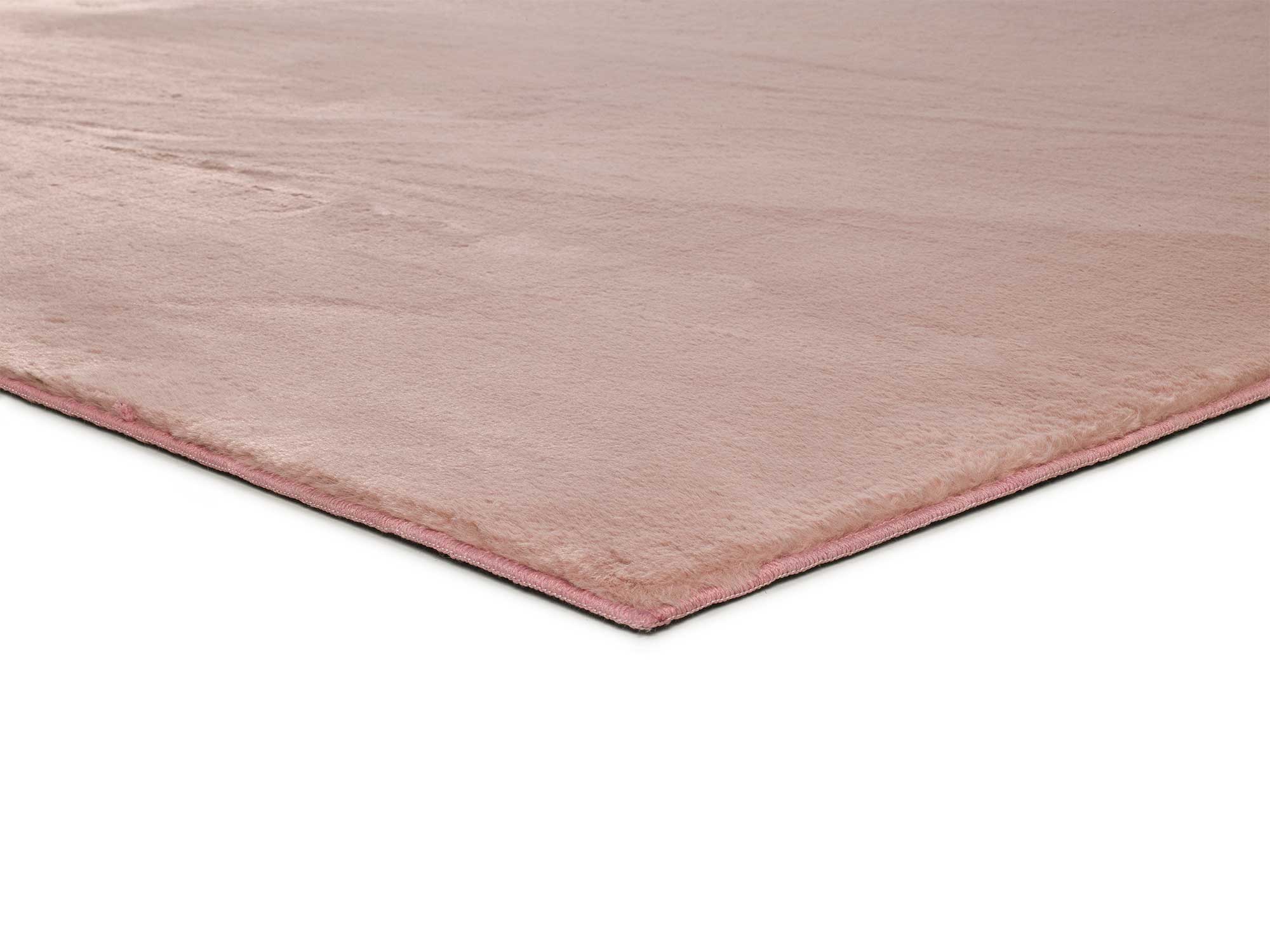 Atticgo Alfombra lavable Xiana Liso Rosa macro