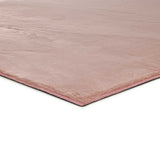 Atticgo Alfombra lavable Xiana Liso Rosa macro