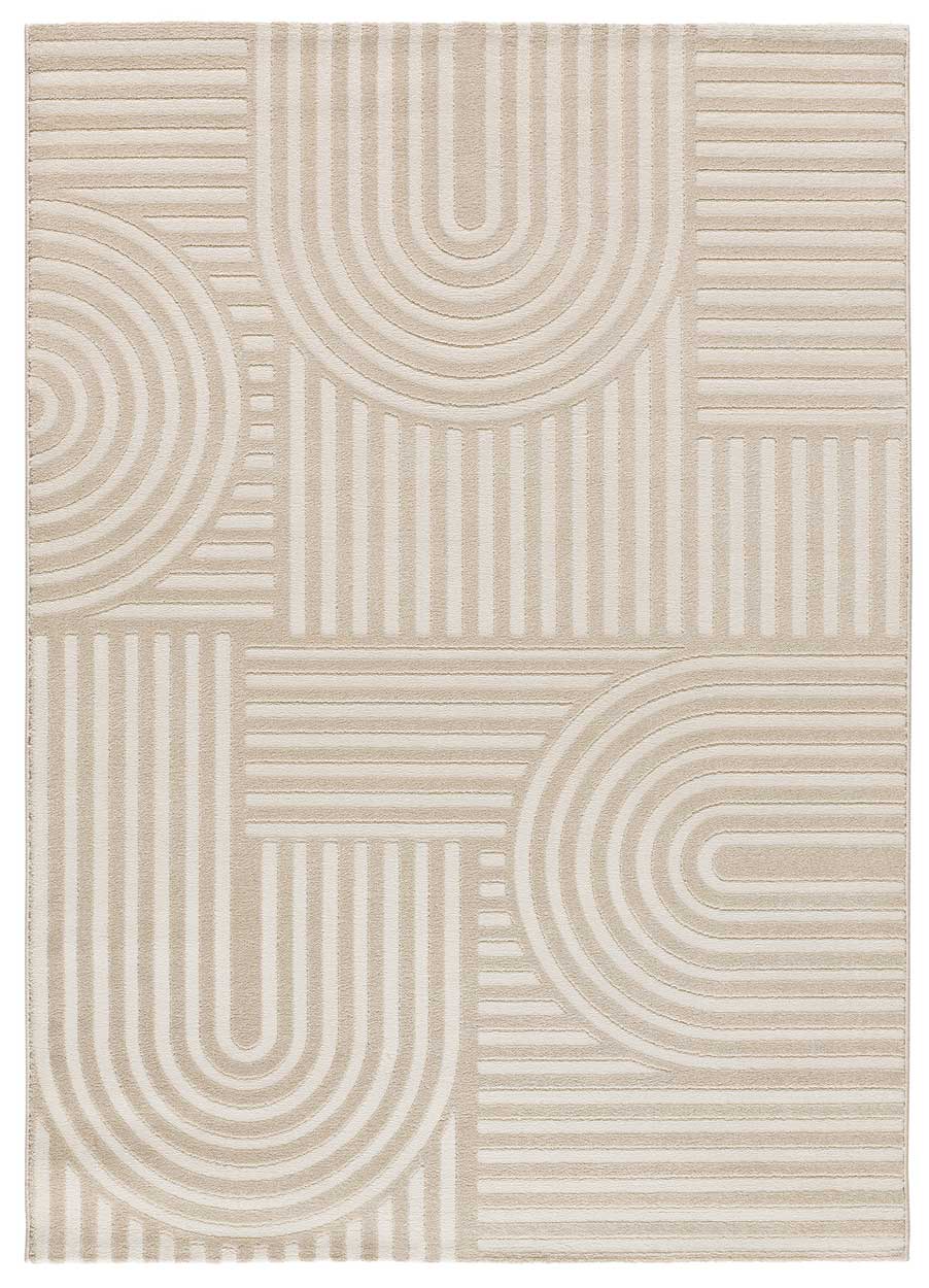 Atticgo Alfombra de estilo escandinavo con relieve Zen 12709 Blanco