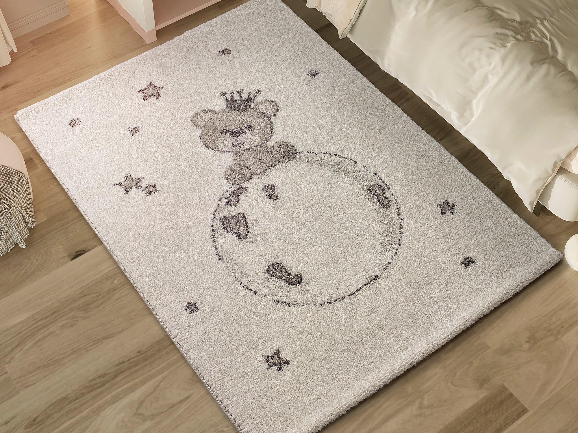 Atticgo Alfombra infantil Cranberry 659 Blanco 115x170 cm ambiente zoom