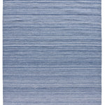 Atticgo alfombra reciclada lisa Eco-Dhurrie azul