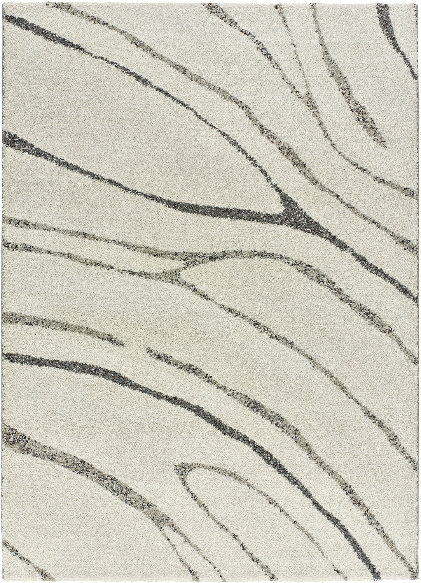 Atticgo Alfombra abstracta Niamey 4797 Blanco