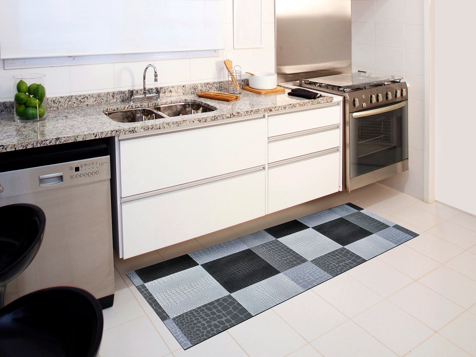 Alfombra de cocina Sally Animalier Gris Ambiente