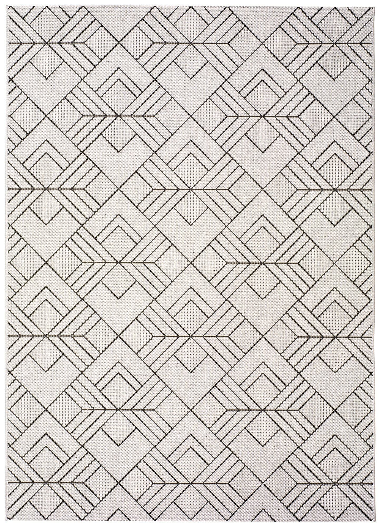 Atticgo Alfombra Indoor-Outdoor Silvana 48731 Blanco