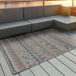 Atticgo Alfombra de exterior estilo étnico Soley 7811 Multi ambiente